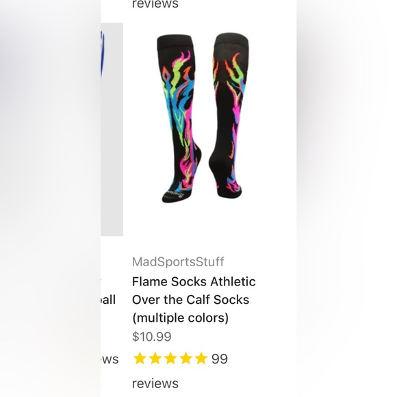 Colorful softball socks - Picture 2 of 3